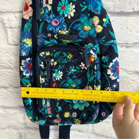 PREOWNED VERA BRADLEY ONE STRAP SHOULDER BAG BELT BAG FLORAL PATTERN PURSE - Picture 4 of 7